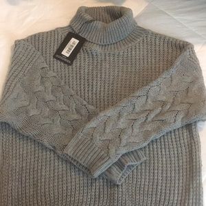 NWT Pretty Little Thing Chunky Gray Turtleneck